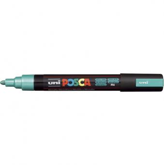 Posca Marker grün metallic-M6 PC-5M (Rundspitze mittelfein) 1,8 - 2,5  mm 
