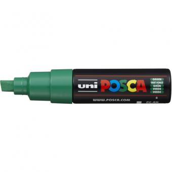 Posca Marker grün / dunkelgrün-6 PC-8K (Keilspitze breit) 8 mm 