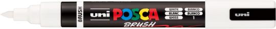 Posca Marker weiß-1 PC-5BR (Pinselspitze) 1-4mm 