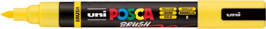 Posca Marker gelb-2 PC-5BR (Pinselspitze) 1-4mm 