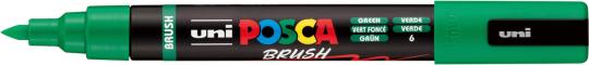 Posca Marker grün-6 PC-5BR (Pinselspitze) 1-4mm 