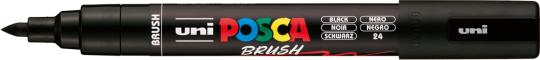 Posca Marker schwarz-24 PC-5BR (Pinselspitze) 1-4mm 
