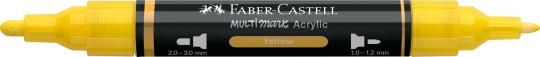 Faber-Castell Multimark Acrylic 108 Yellow 2 Spitzen Marker 