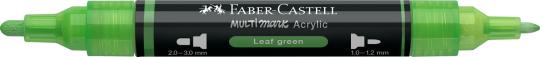Faber-Castell Multimark Acrylic 112 Leaf green 2 Spitzen Marker 