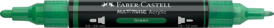 Faber-Castell Multimark Acrylic 313 Green 2 Spitzen Marker 