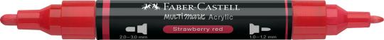 Faber-Castell Multimark Acrylic 219 Strawberry red 2 Spitzen Marker 