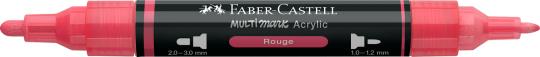 Faber-Castell Multimark Acrylic 124 Rouge 2 Spitzen Marker 