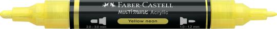 Faber-Castell Multimark Acrylic 256 Yellow neon 2 Spitzen Marker 