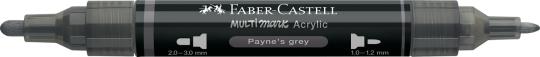 Faber-Castell Multimark Acrylic 181 Payne´s grey 2 Spitzen Marker 