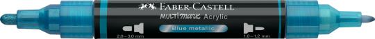 Faber-Castell Multimark Acrylic 292 Blue metallic 2 Spitzen Marker 