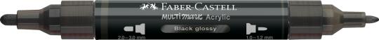 Faber-Castell Multimark Acrylic 299 Black glossy 2 Spitzen Marker 