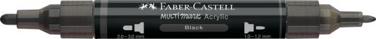 Faber-Castell Multimark Acrylic 199 Black 2 Spitzen Marker 