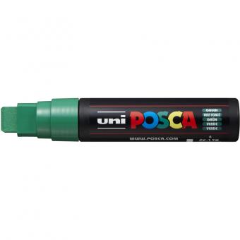 Posca Marker grün / dunkelgrün-6 PC-17K (Extrabreite Rechteckspitze) 15 mm 