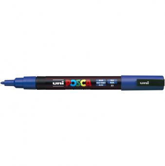 Posca Marker blau / dunkelblau-33 PC-3M  (Rundspitze fein) 0,9 - 1,3  mm 