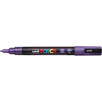 Posca Marker Glitter Violett-12 PC-3ML (Rundspitze fein)  0,9 - 1,3  mm 