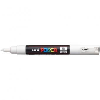 Posca Marker weiß-1 PC-1MC (Rundspitze extrafein) 0,7 - 1 mm 