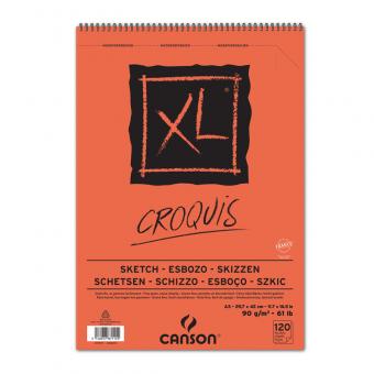 CANSON XL A3 Skizzenblock Croquis Spiralbindung oben 