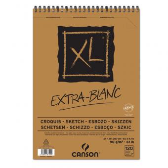 CANSON XL A4 Extra White Spiralbindung oben 