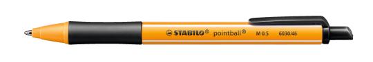 Druck-Kugelschreiber - STABILO pointball - Einzelstift - schwarz 