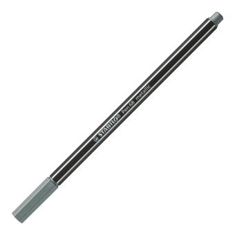 Premium Metallic-Filzstift - STABILO Pen 68 metallic - Einzelstift - silber 