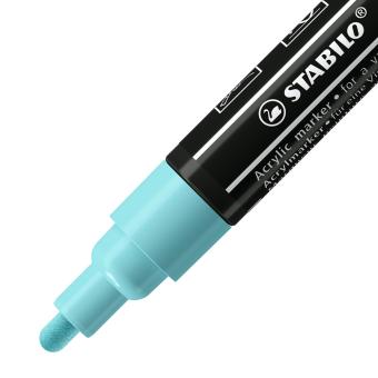 Acrylmarker - STABILO FREE Acrylic - T300 Rundspitze 2-3mm - Einzelstift - eisblau 