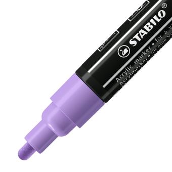 Acrylmarker - STABILO FREE Acrylic - T300 Rundspitze 2-3mm - Einzelstift - flieder 
