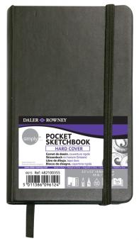 Skizzenbuch  Pocket Hard Cover 8,9x14cm Blanko 