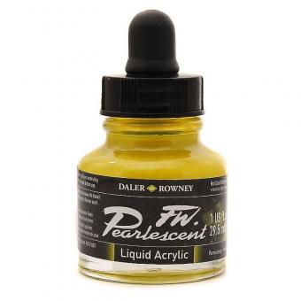 Daler Rowney Pearlescent Acryl Tinte Hot Cool Yellow 29,5ml 