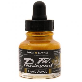 Daler Rowney Pearlescent Acryl Tinte Mazuma Gold 29,5ml 