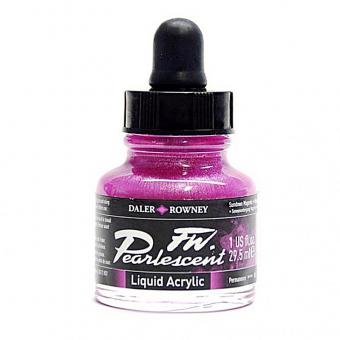 Daler Rowney Pearlescent Acryl Tinte Sundown Magenta 29,5ml 