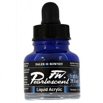 Daler Rowney Pearlescent Acryl Tinte Sky Blue 29,5ml 