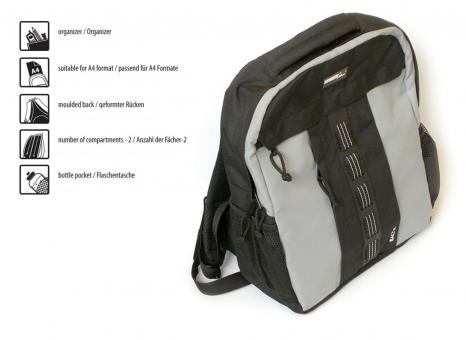 Rucksack "Schwarz-Grau" 