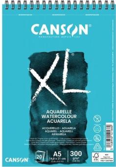 CANSON XL A5 Aquarelle  Spiralbindung oben 