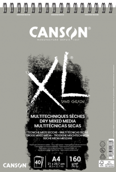 Canson® XL® Sand Grain, DIN A4, 160 g/qm grau 
