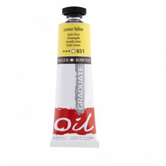 Daler-Rowney 651 Zitronengelb Graduate Ölfarbe 38ml