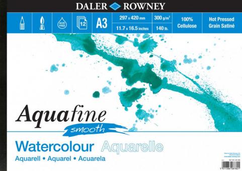 Daler Rowney Aquarellblock smooth  A3