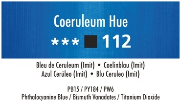 Daler Rowney Georgian 112 Coelinblau / Coeruleum Hue 37 ml Wassermischbare Ölfarbe 