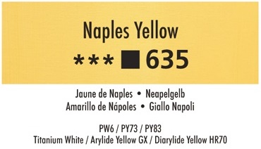 Daler Rowney Georgian 635 Neapelgelb / Naples Yellow 37 ml Wassermischbare Ölfarbe 