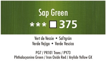 Daler Rowney Georgian 375 Saftgrün / Sap Green 37 ml Wassermischbare Ölfarbe 
