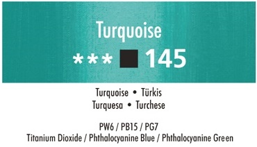 Daler Rowney Georgian 145 Türkis /  Turquoise 37 ml Wassermischbare Ölfarbe 
