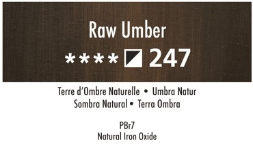 Daler Rowney Georgian 247 Umber Natur / Raw Umber 37 ml Wassermischbare Ölfarbe 