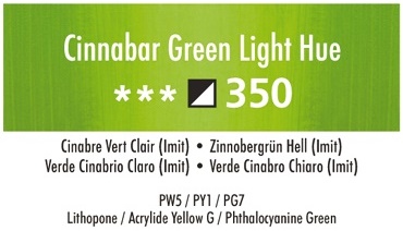 Daler Rowney Georgian 350 Zinnobergrün Hell / Cinnabar Green Light Hue 37 ml Wassermischbare Ölfarbe 