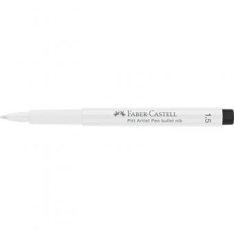 1.5mm 101 weiß  Faber Castell Tuschestift PITT artist pen 