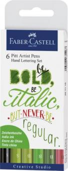 Tuschestift Pitt Artist Pen Lettering 6x 