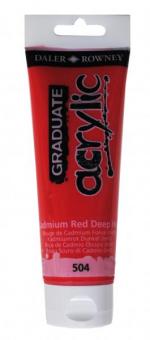 Daler-Rowney Kadmiumrot Dunkel 504 Graduate acrylic 120ml 