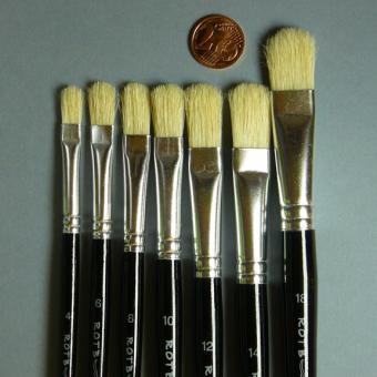 Rotbart Katzenzungenpinsel Naturhaar 18 