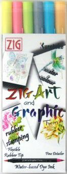 Kuretake ZIG Art & Graphic 6er Set " All Seasons " 