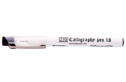 Kuretake ZIG CALLIGRAPHY PEN Oblique Einzelstifte Schwarz | 1mm