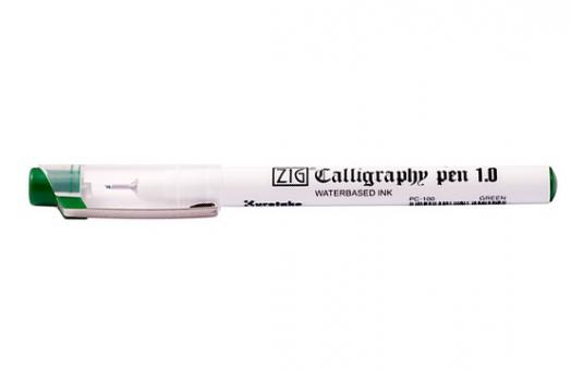 Kuretake ZIG CALLIGRAPHY PEN Oblique Einzelstifte Grün | 1mm