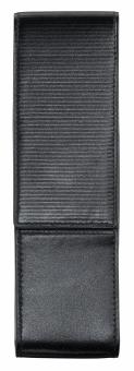 LAMY Lederetui für Schreibgeräte für 2 Schreibgeräte, schwarz, Schliesse geriffelt